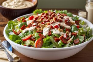 BLT Salad with Ranch Dressing