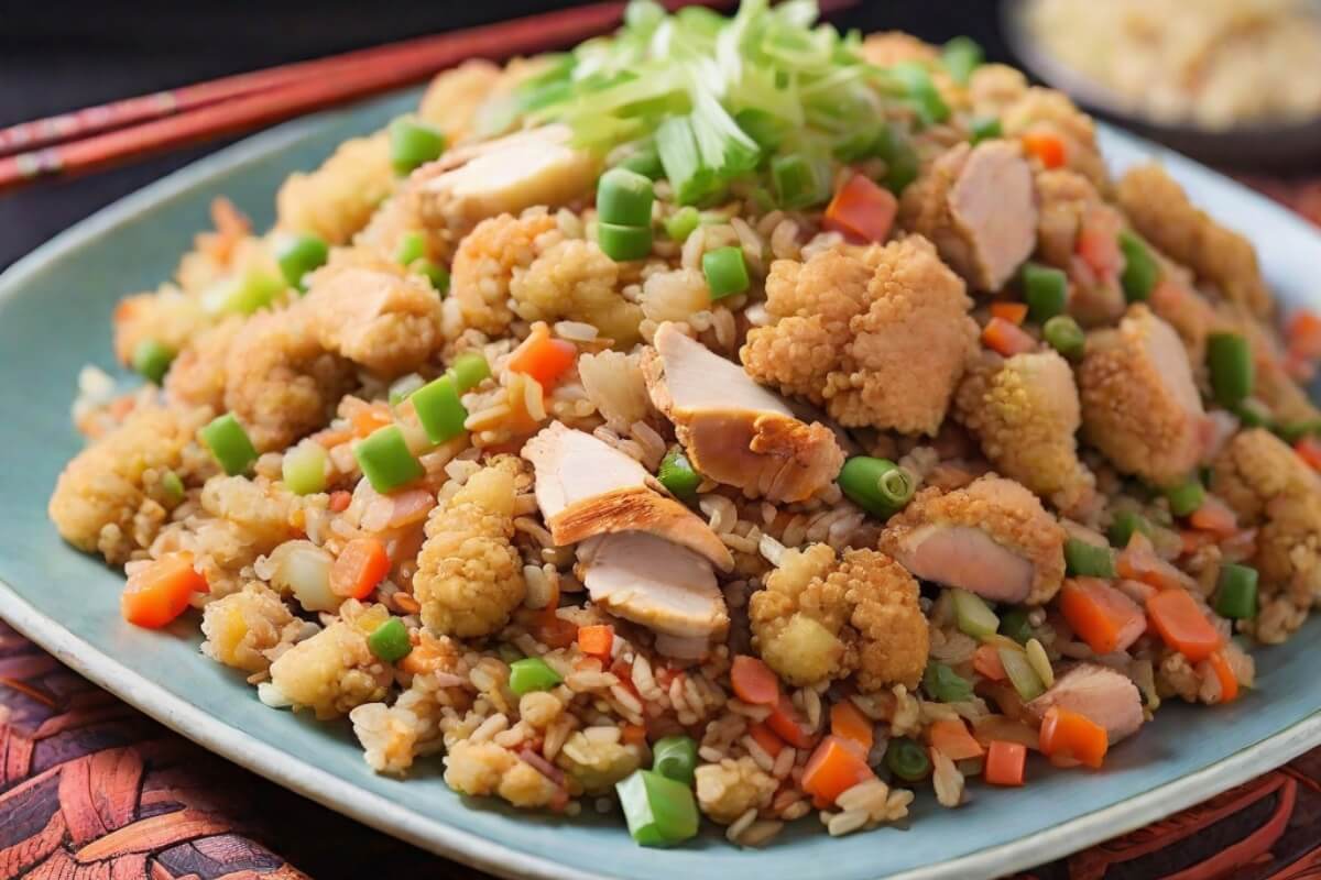 Cauliflower Fried Rice with Chicken