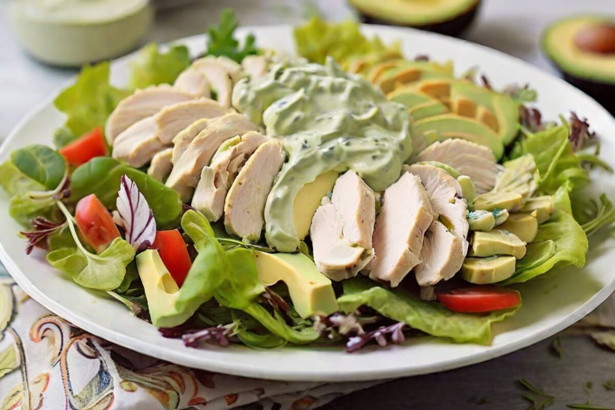 Chicken Salad with Avocado Dressing