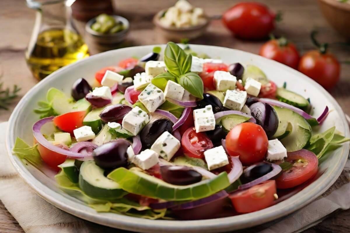 Greek Salad with Feta Cheese