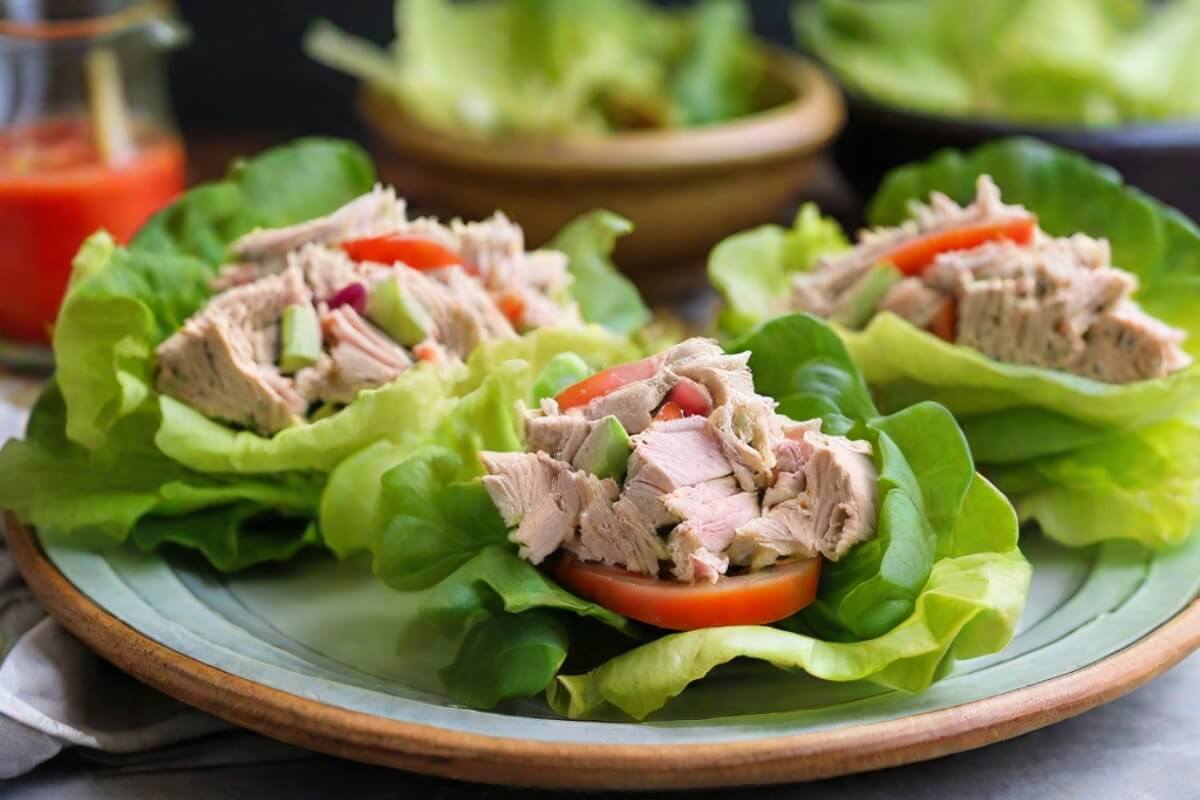 Tuna Salad Lettuce Wraps