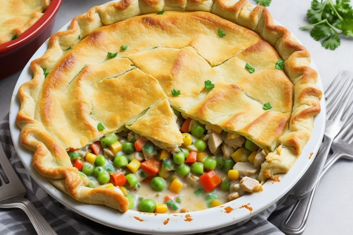 26. Keto chicken pot pie