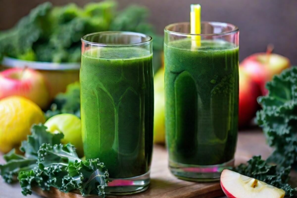 Kale Apple Lemon Detox Juice