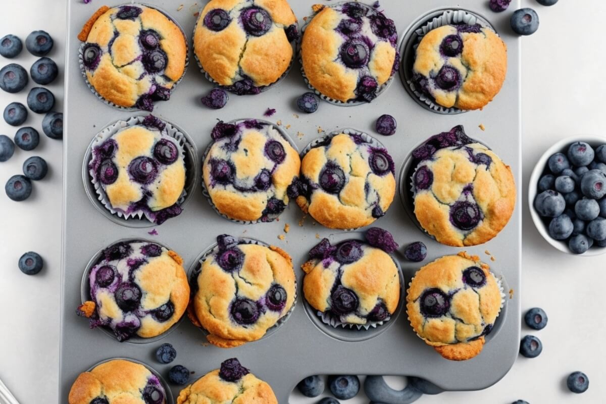 Keto blueberry muffins