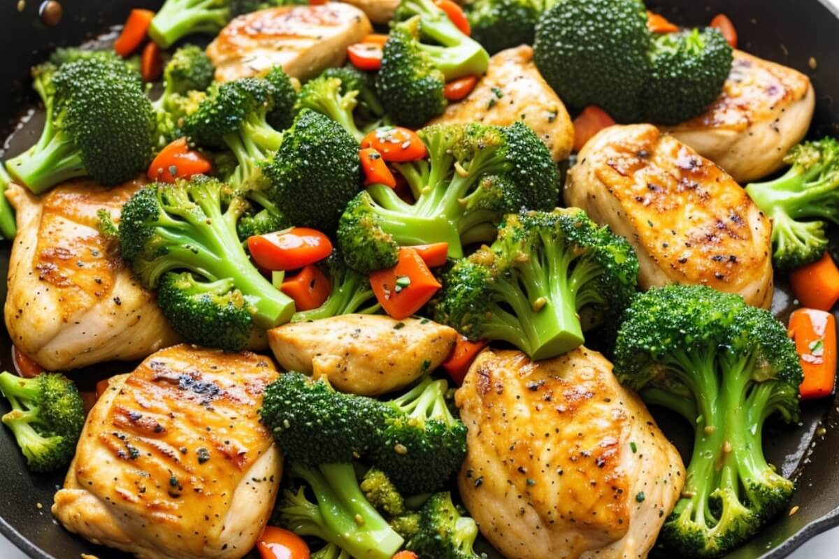 Keto chicken and broccoli stir-fry