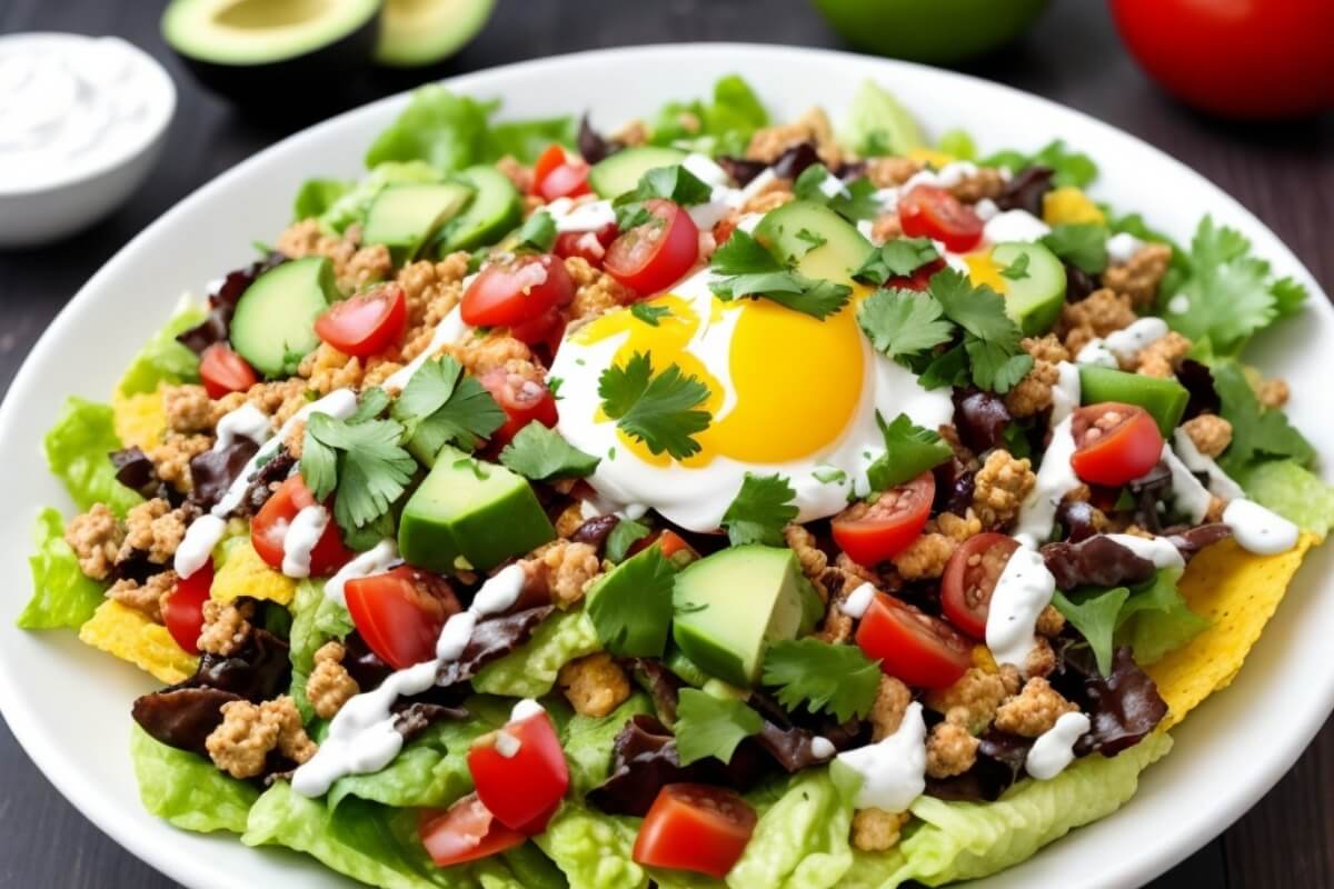 Keto taco salad