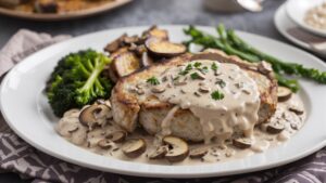 Low Carb Pork Chops with Creamy Mushroom Sauce