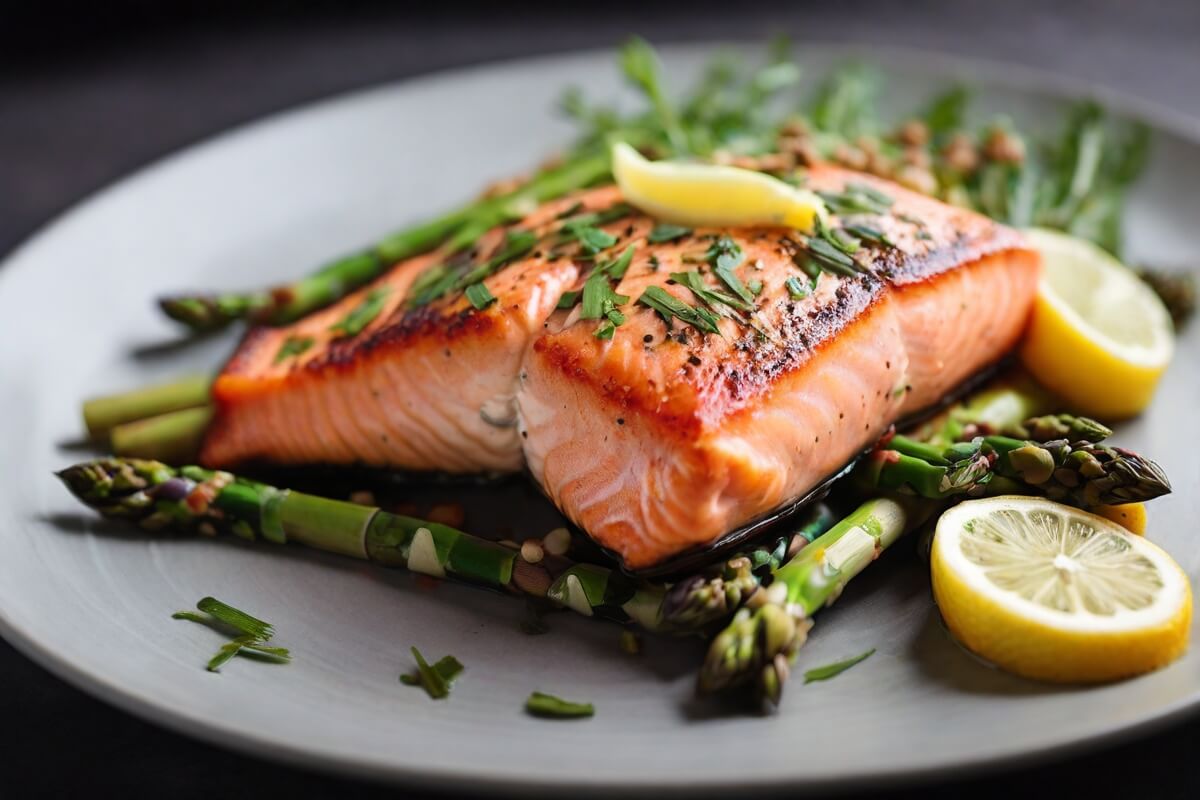 10. Salmon and Asparagus