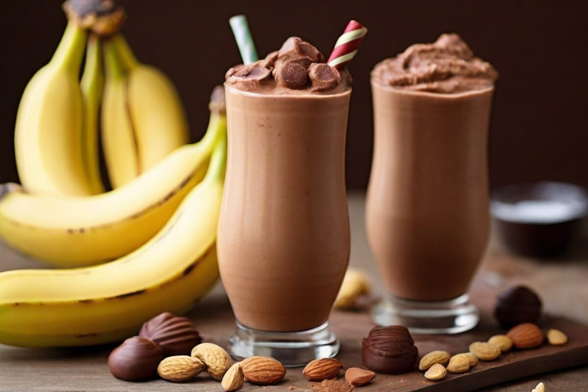 15. Breakfast Smoothie with Banana, Peanut Butter, and Cocoa