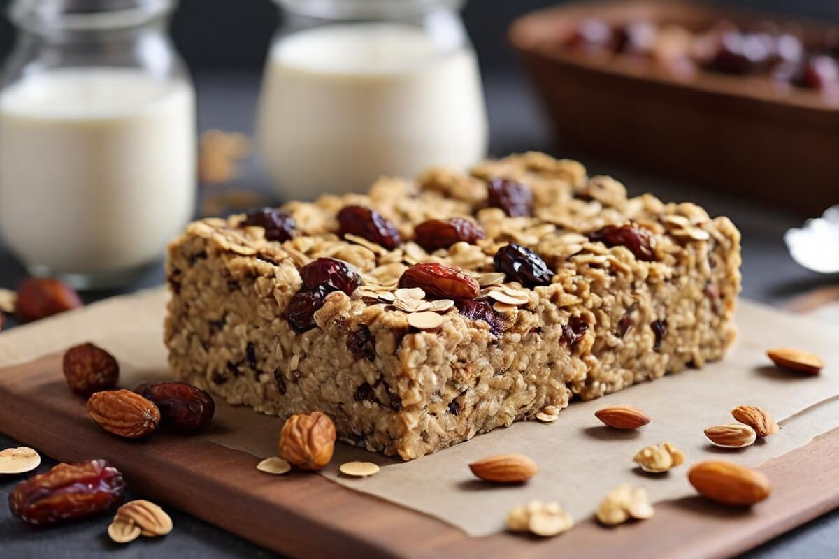 22. Breakfast Bars with Oatmeal, Dates, and Nuts