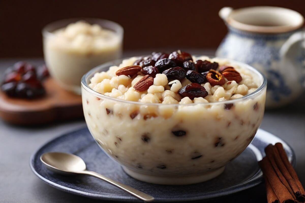 26. Breakfast Rice Pudding with Raisins and Cinnamon