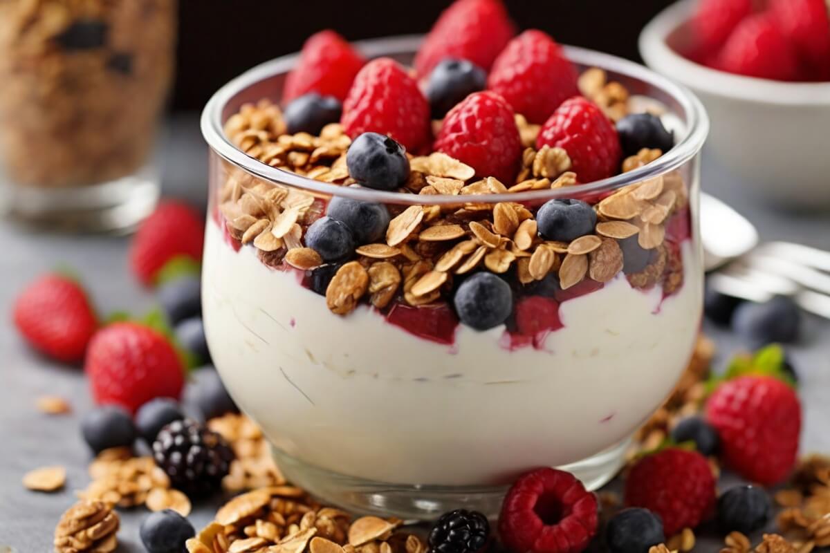 4. Greek Yogurt Parfait with Granola and Fruit