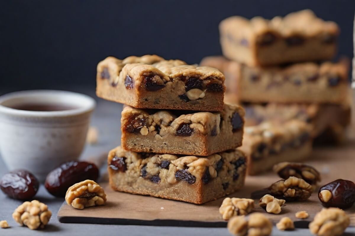 Date and walnut bars