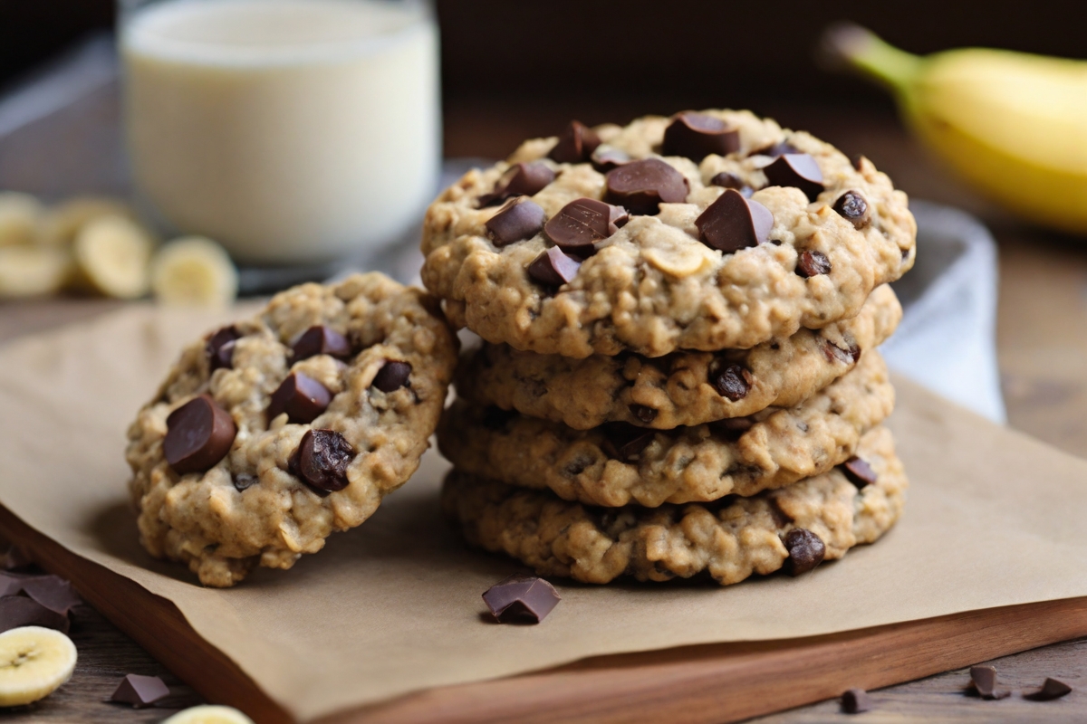 21. Breakfast Cookies with Oatmeal, Banana, and Chocolate Chips